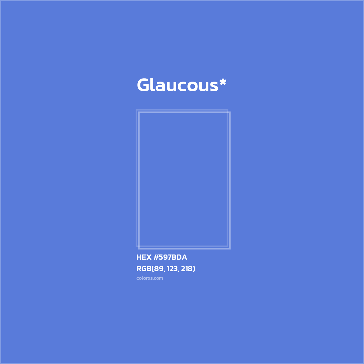 HEX #597BDA Color Name, Color Code, Palettes, Similar Paints, Images