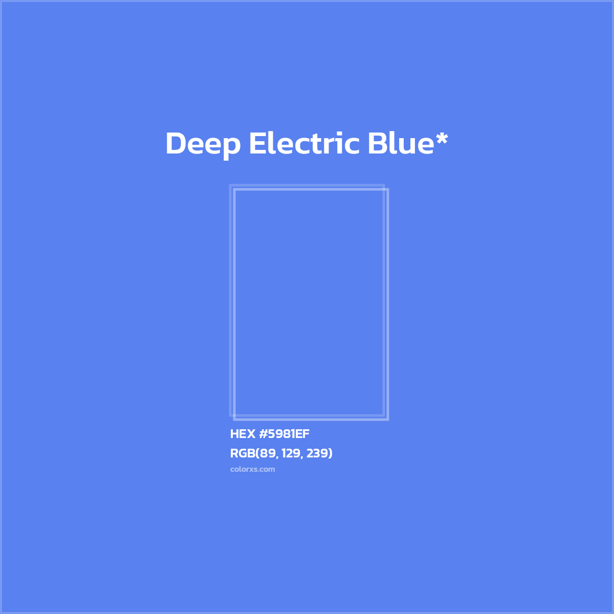 HEX #5981EF Color Name, Color Code, Palettes, Similar Paints, Images