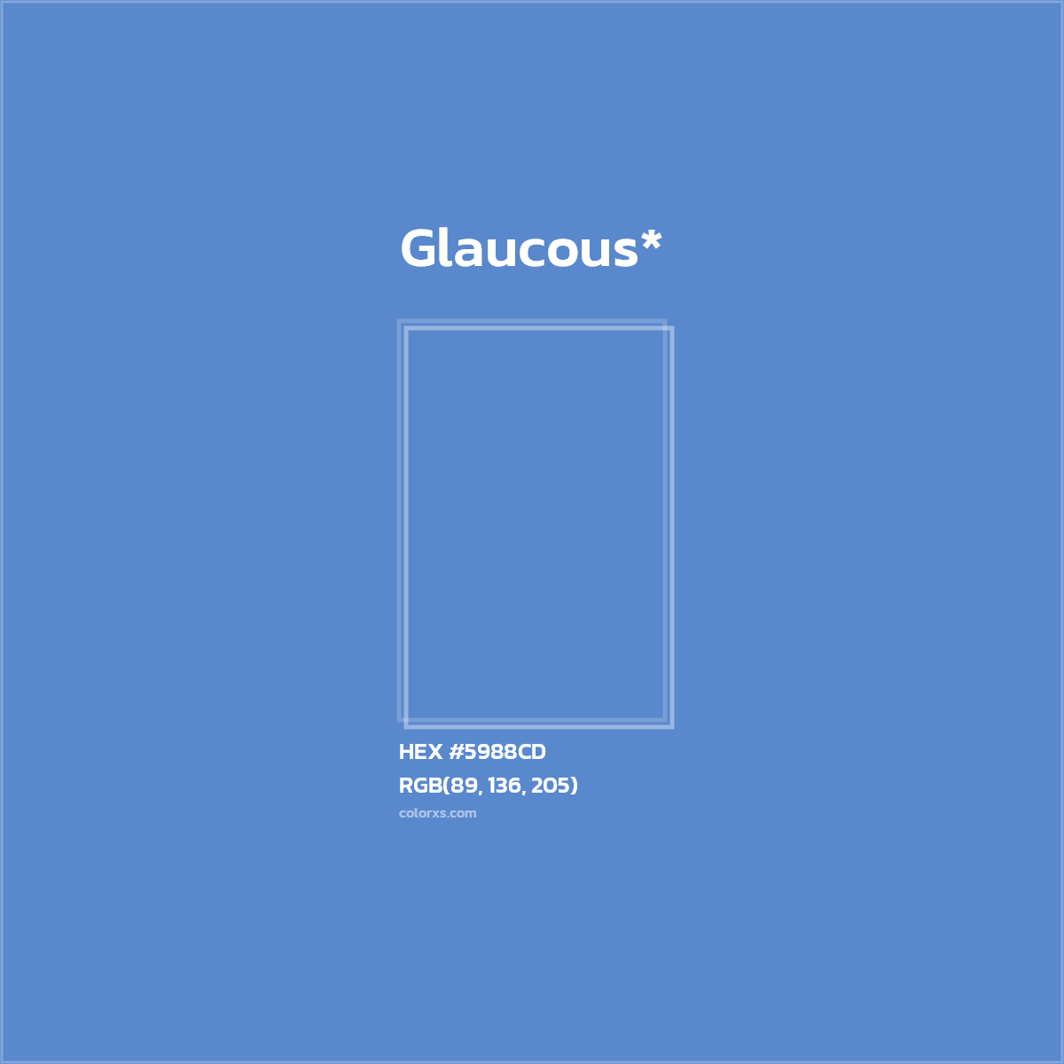 HEX #5988CD Color Name, Color Code, Palettes, Similar Paints, Images