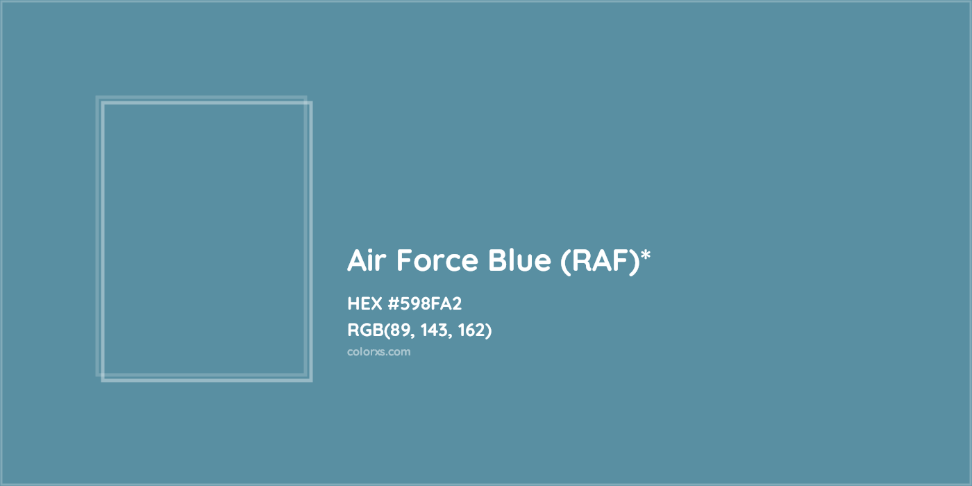 HEX #598FA2 Color Name, Color Code, Palettes, Similar Paints, Images