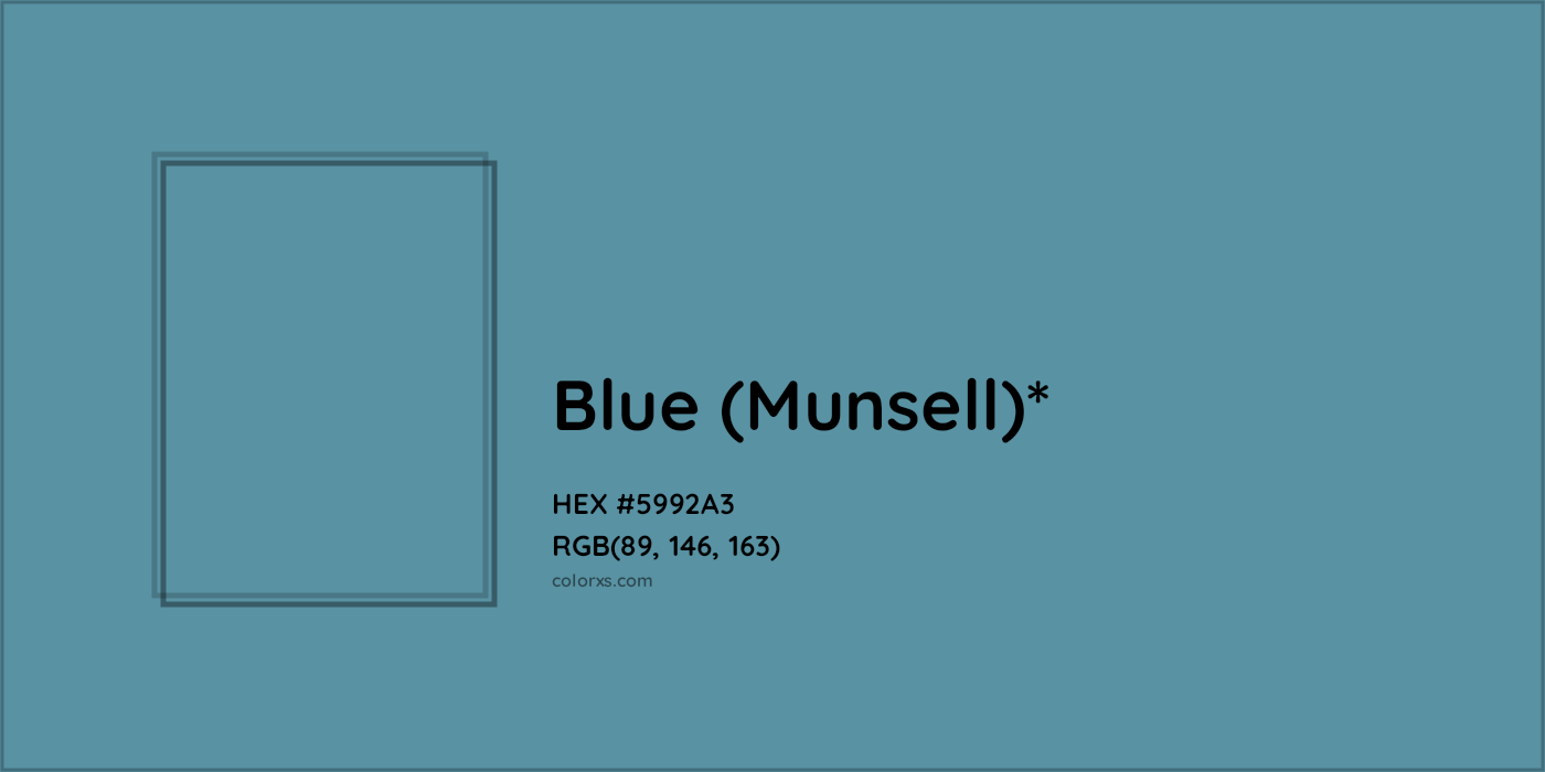 HEX #5992A3 Color Name, Color Code, Palettes, Similar Paints, Images