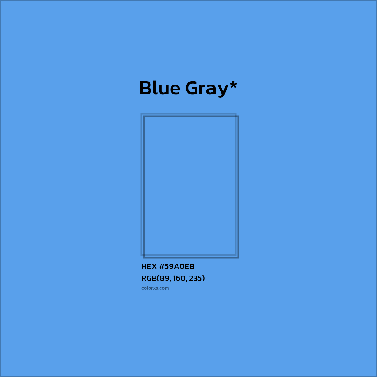 HEX #59A0EB Color Name, Color Code, Palettes, Similar Paints, Images