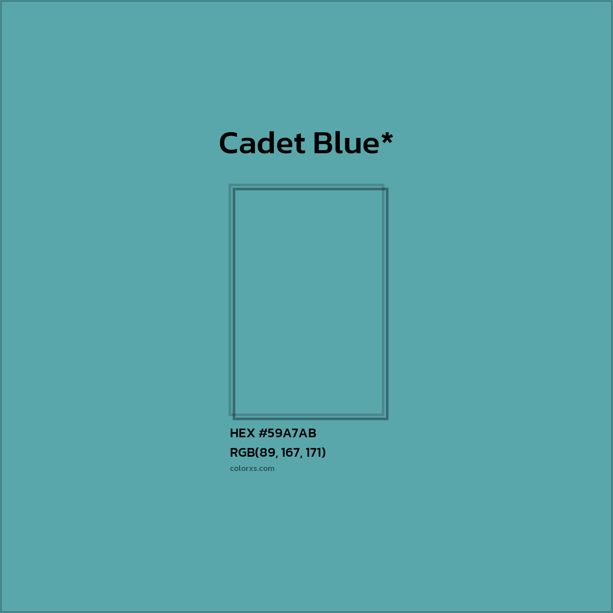 HEX #59A7AB Color Name, Color Code, Palettes, Similar Paints, Images