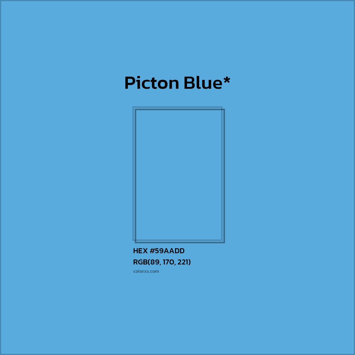 HEX #59AADD Color Name, Color Code, Palettes, Similar Paints, Images
