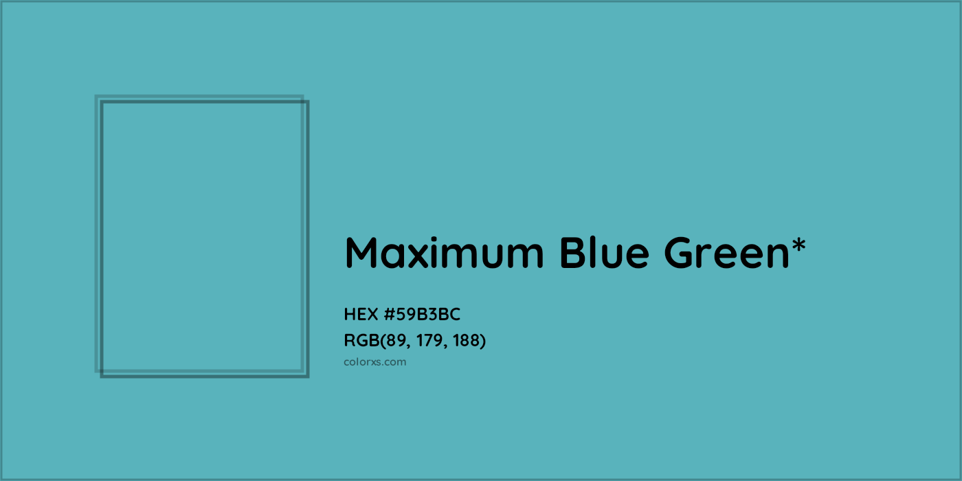 HEX #59B3BC Color Name, Color Code, Palettes, Similar Paints, Images