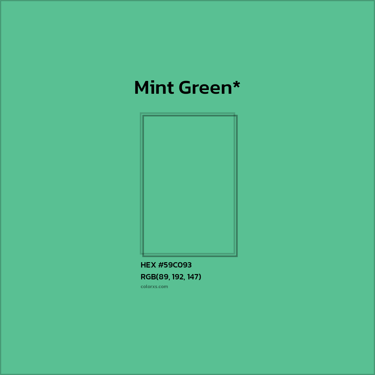 HEX #59C093 Color Name, Color Code, Palettes, Similar Paints, Images