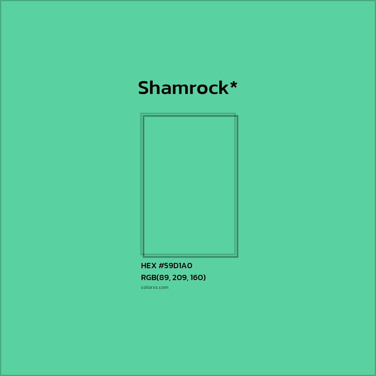 HEX #59D1A0 Color Name, Color Code, Palettes, Similar Paints, Images