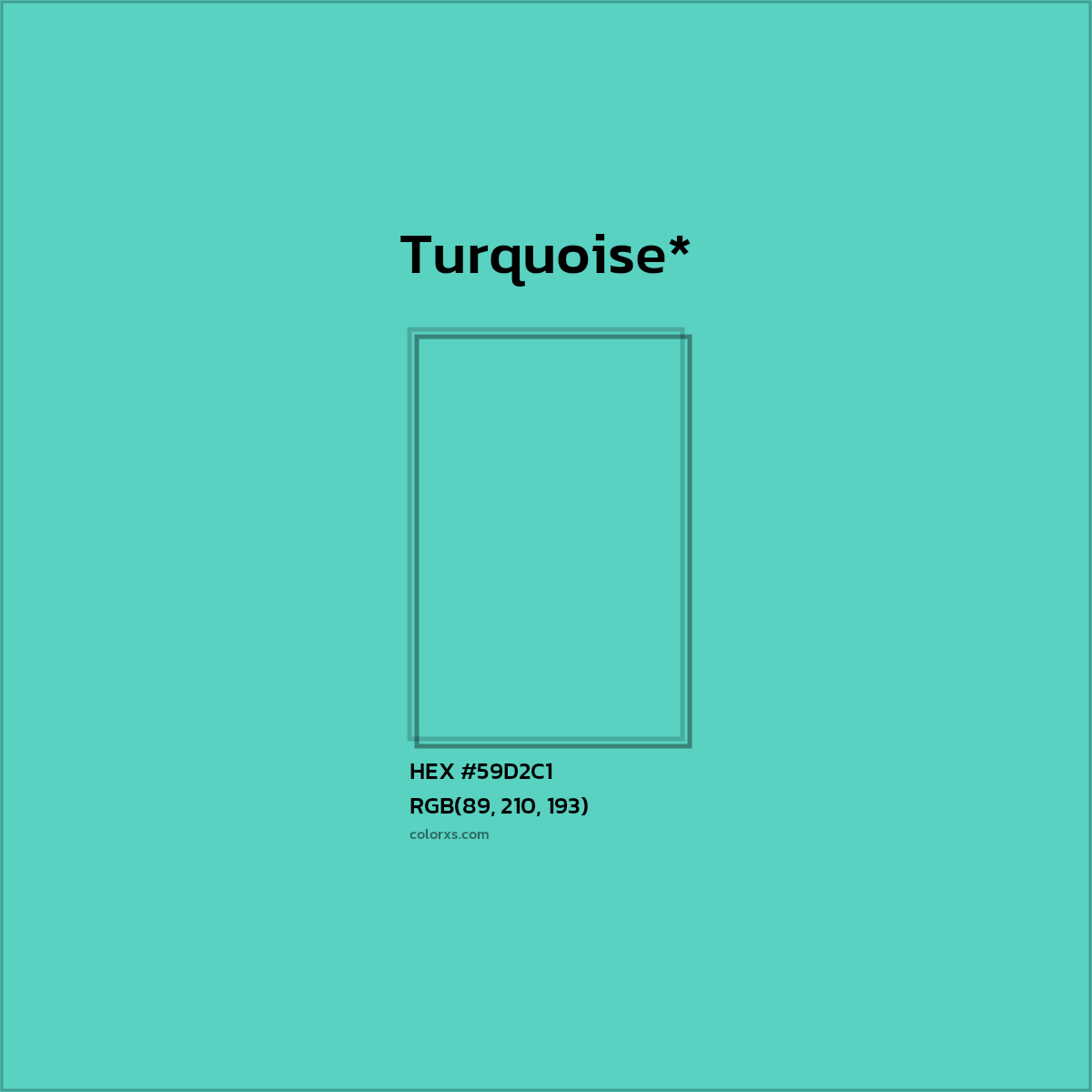 HEX #59D2C1 Color Name, Color Code, Palettes, Similar Paints, Images