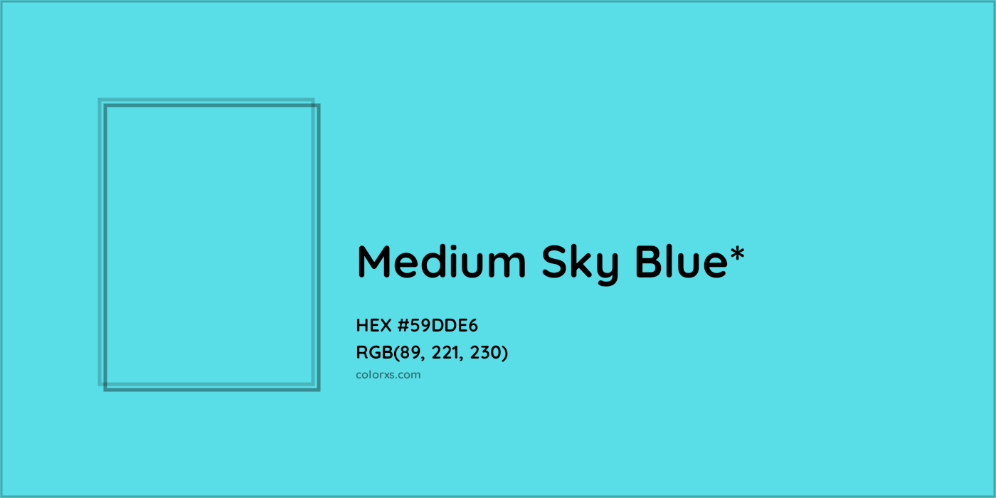 HEX #59DDE6 Color Name, Color Code, Palettes, Similar Paints, Images