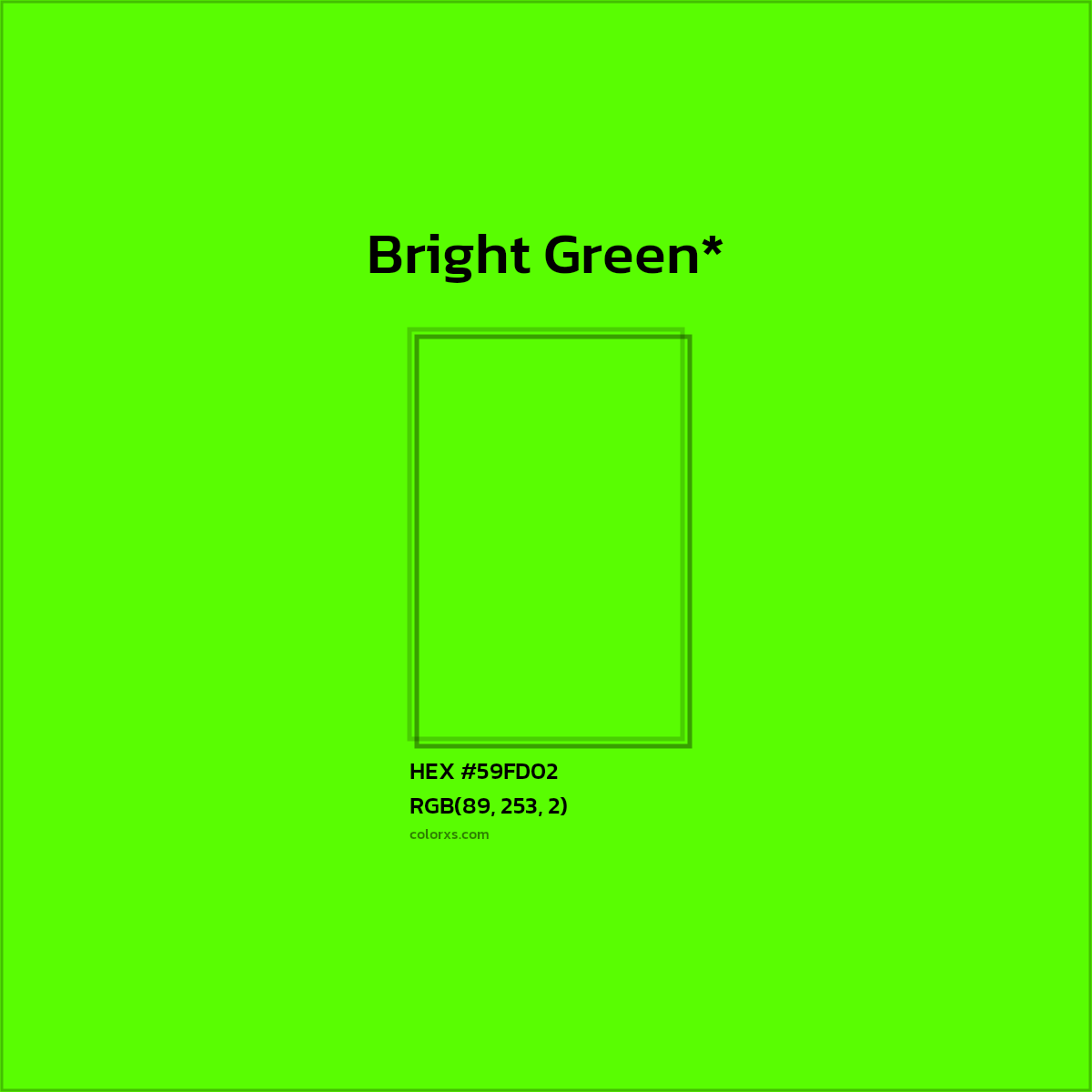 HEX #59FD02 Color Name, Color Code, Palettes, Similar Paints, Images