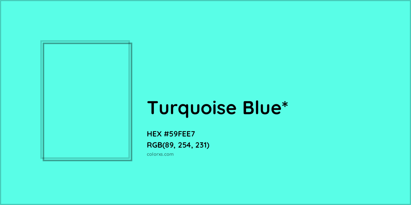 HEX #59FEE7 Color Name, Color Code, Palettes, Similar Paints, Images