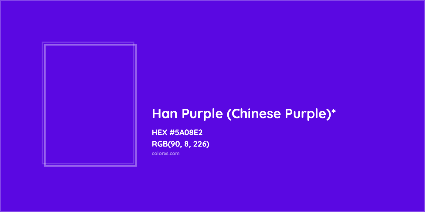HEX #5A08E2 Color Name, Color Code, Palettes, Similar Paints, Images