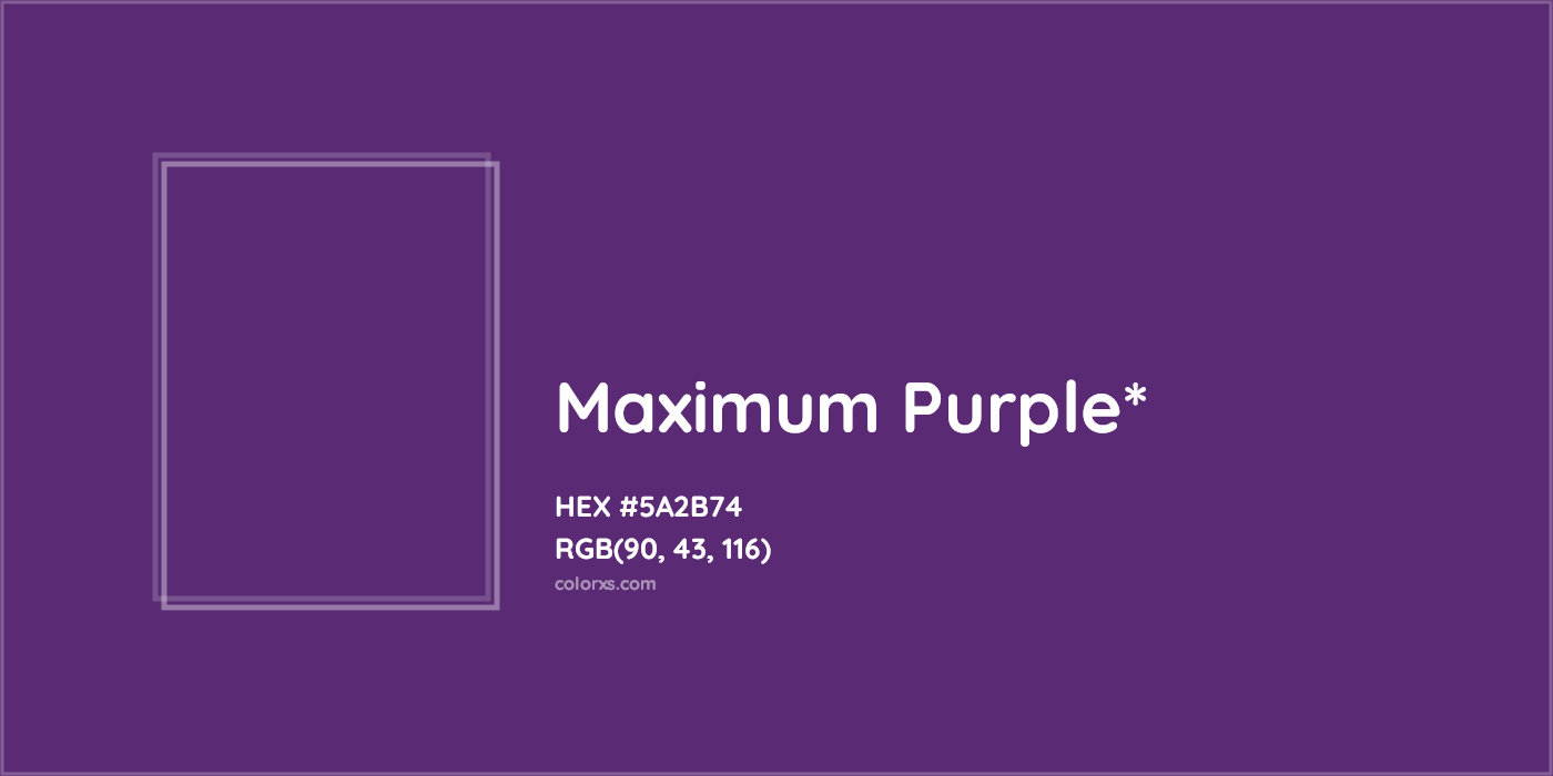 HEX #5A2B74 Color Name, Color Code, Palettes, Similar Paints, Images