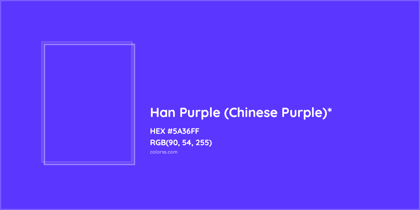 HEX #5A36FF Color Name, Color Code, Palettes, Similar Paints, Images