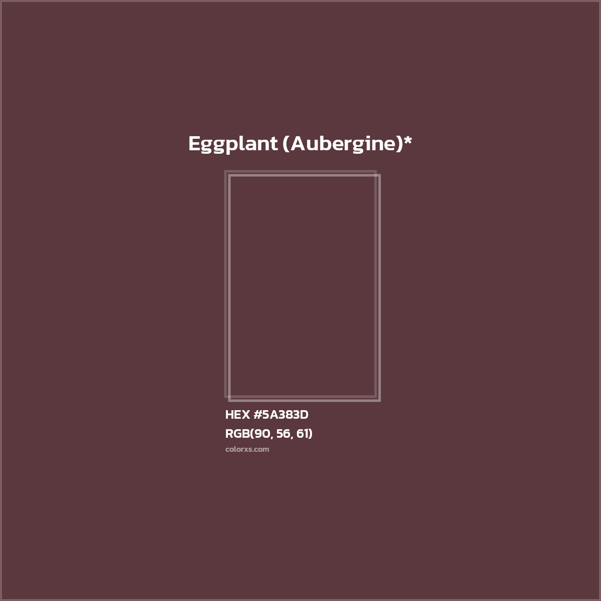 HEX #5A383D Color Name, Color Code, Palettes, Similar Paints, Images