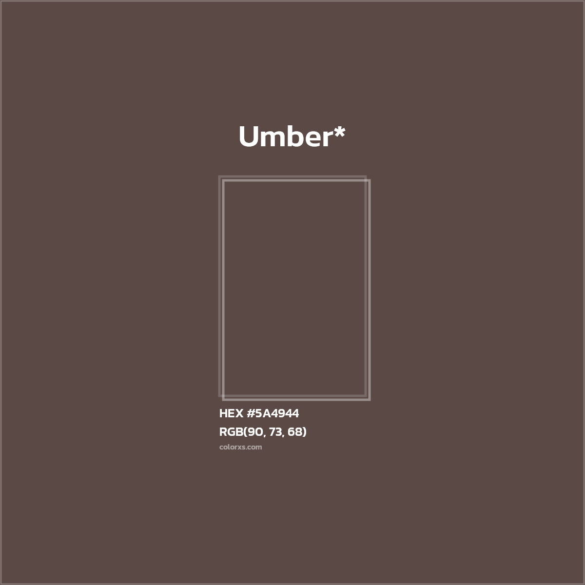 HEX #5A4944 Color Name, Color Code, Palettes, Similar Paints, Images