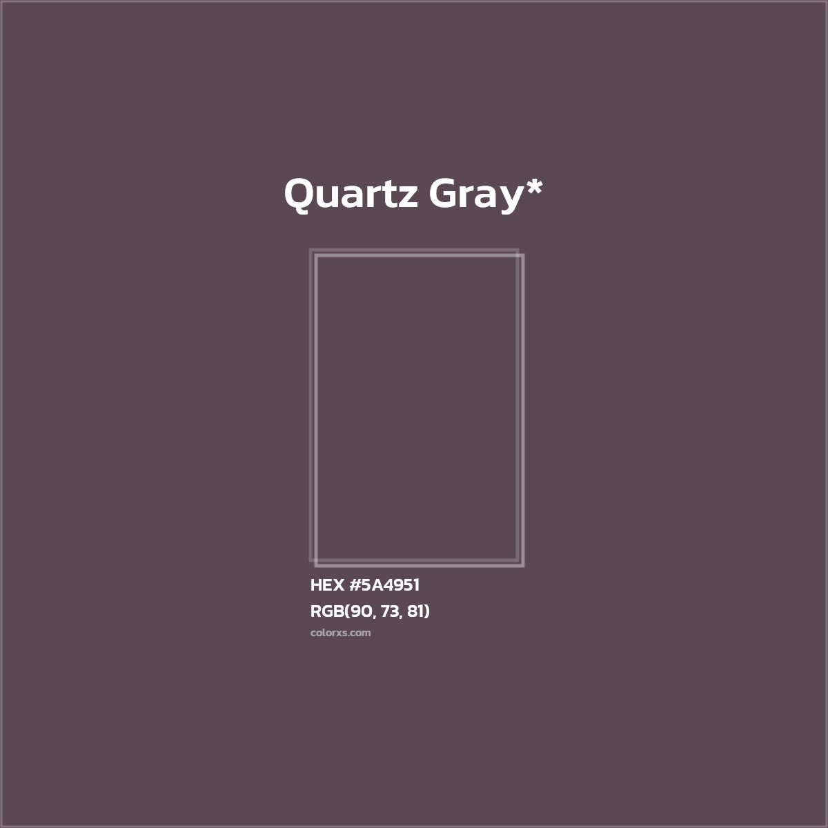 HEX #5A4951 Color Name, Color Code, Palettes, Similar Paints, Images