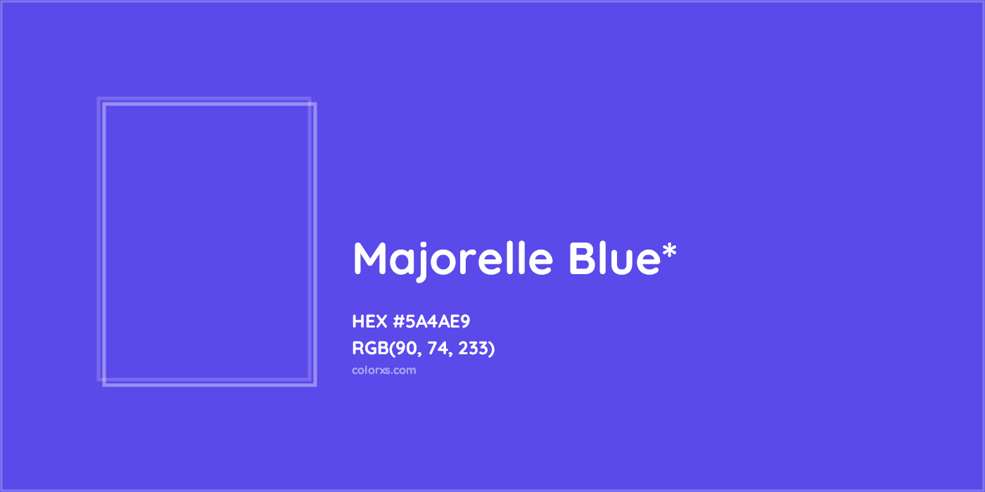 HEX #5A4AE9 Color Name, Color Code, Palettes, Similar Paints, Images