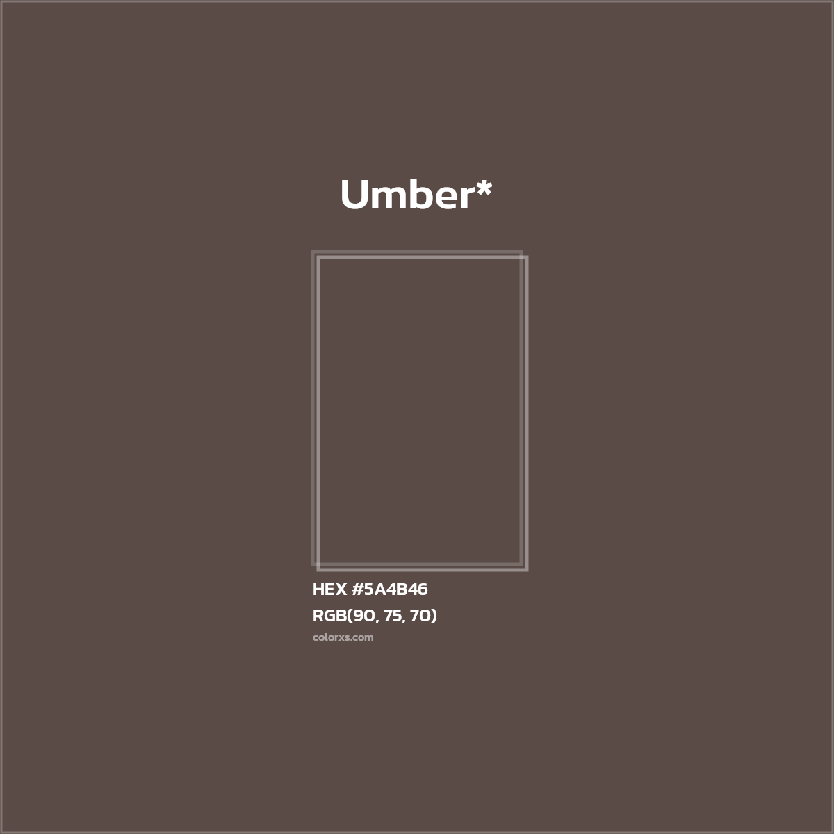 HEX #5A4B46 Color Name, Color Code, Palettes, Similar Paints, Images