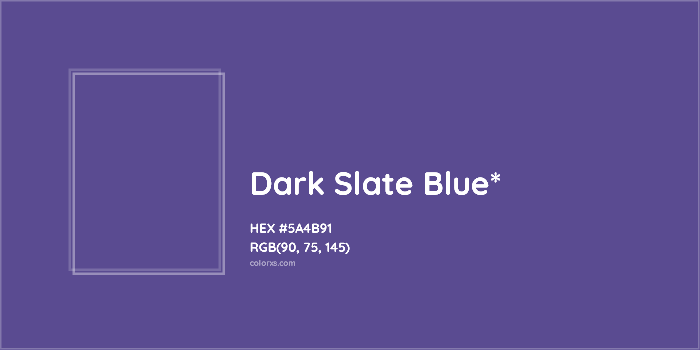 HEX #5A4B91 Color Name, Color Code, Palettes, Similar Paints, Images