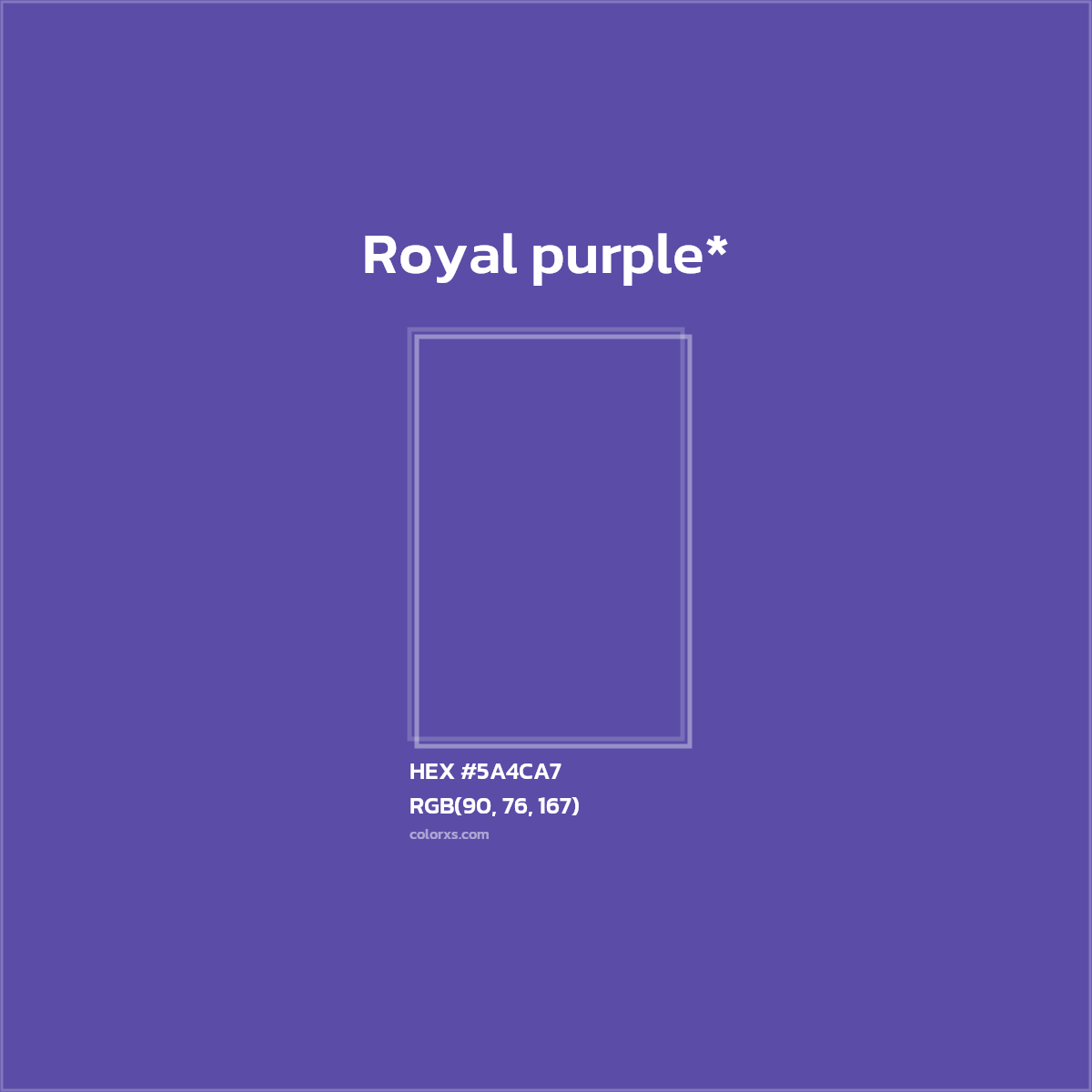 HEX #5A4CA7 Color Name, Color Code, Palettes, Similar Paints, Images