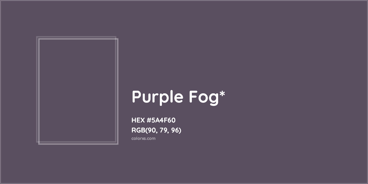 HEX #5A4F60 Color Name, Color Code, Palettes, Similar Paints, Images