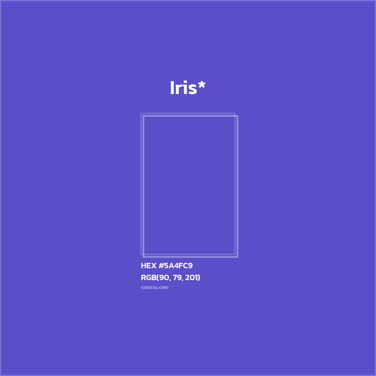 HEX #5A4FC9 Color Name, Color Code, Palettes, Similar Paints, Images