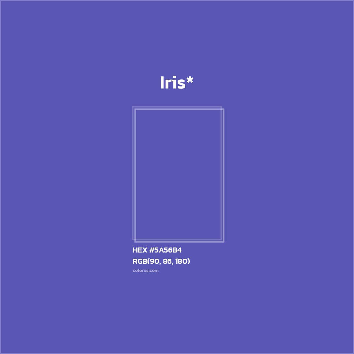 HEX #5A56B4 Color Name, Color Code, Palettes, Similar Paints, Images