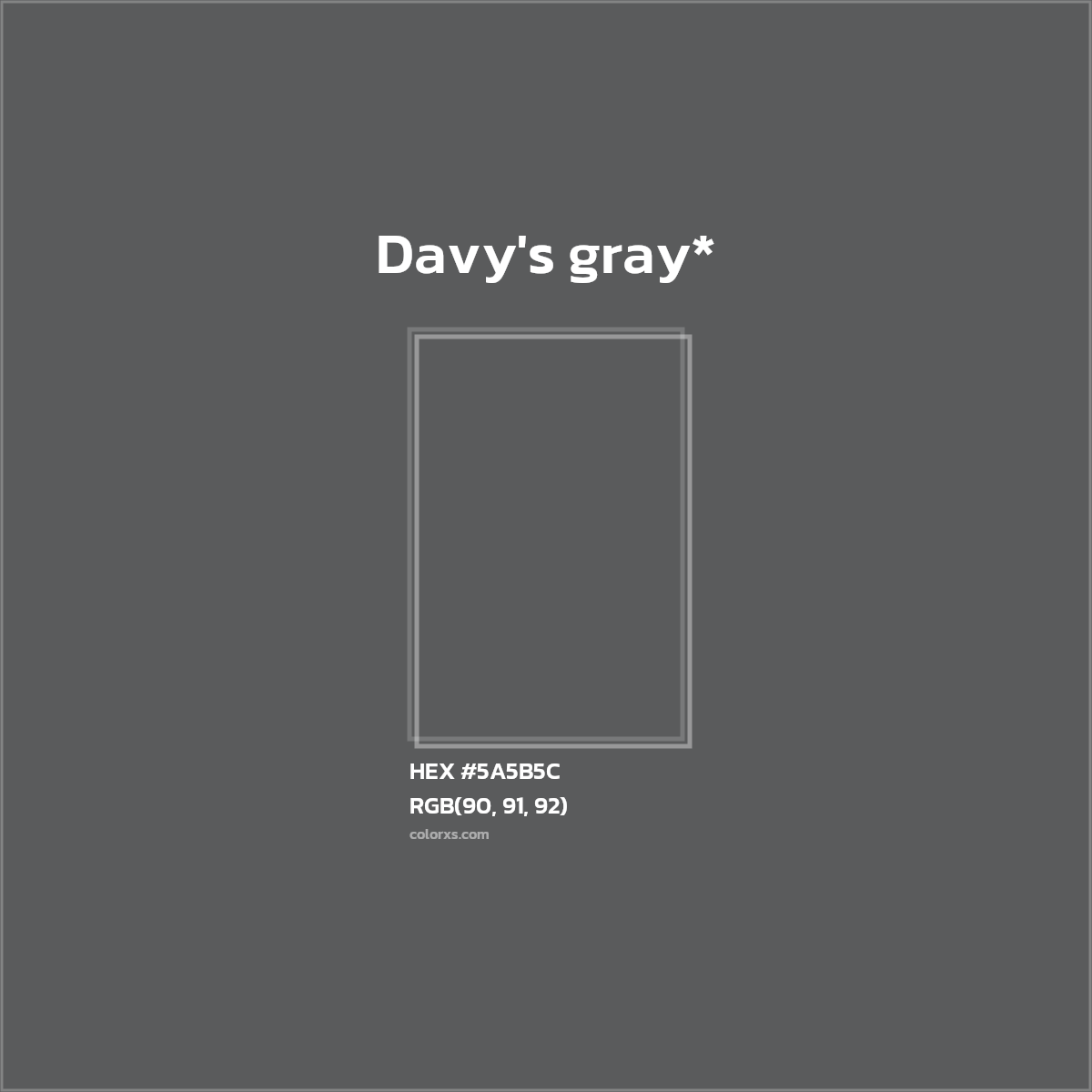 HEX #5A5B5C Color Name, Color Code, Palettes, Similar Paints, Images