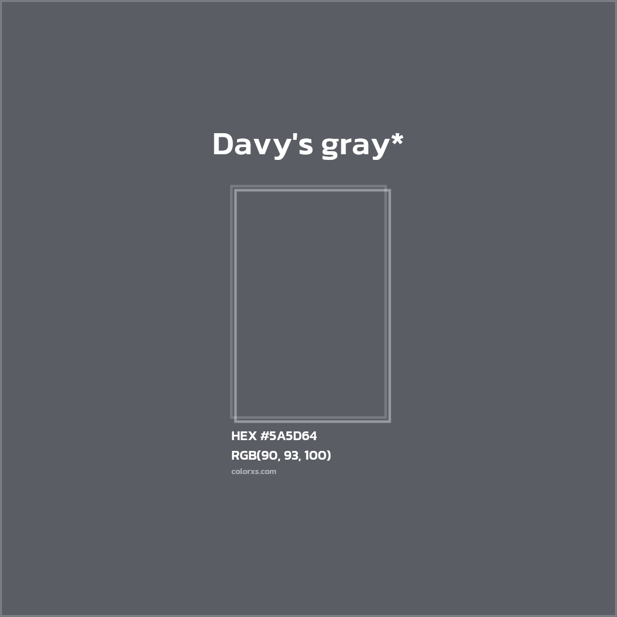 HEX #5A5D64 Color Name, Color Code, Palettes, Similar Paints, Images
