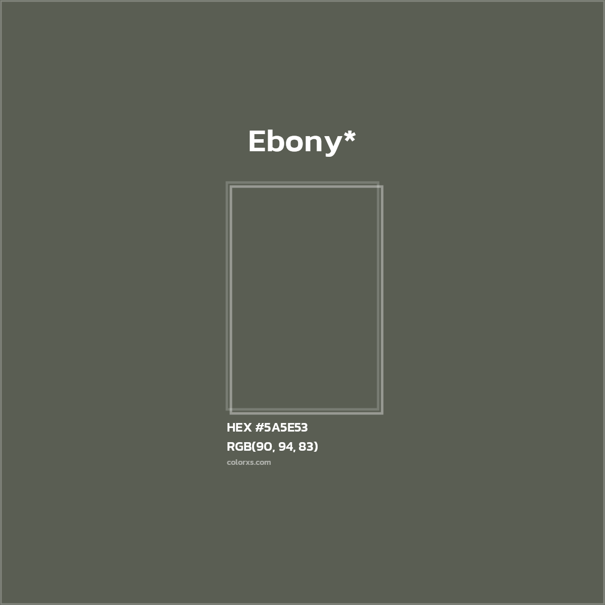 HEX #5A5E53 Color Name, Color Code, Palettes, Similar Paints, Images