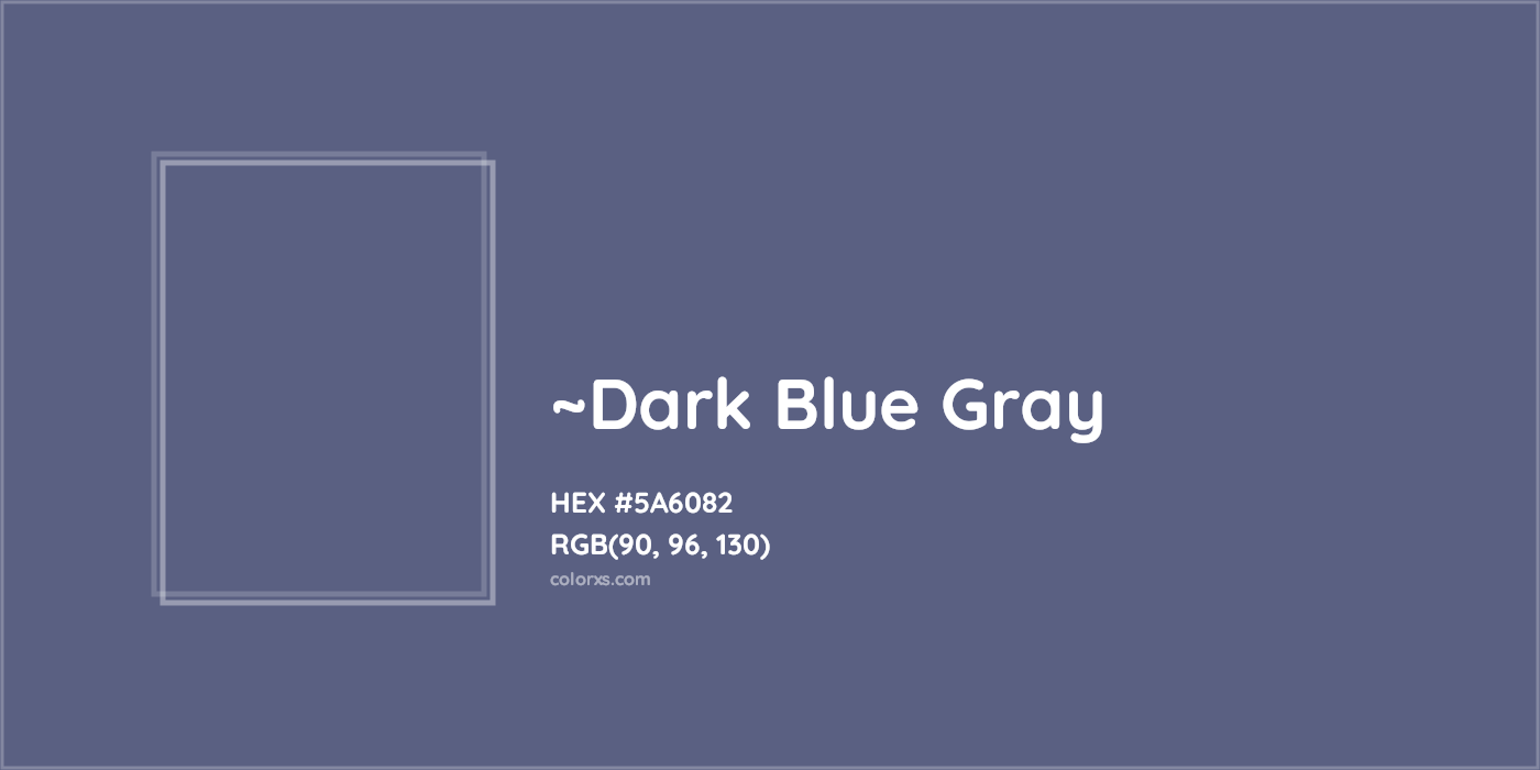 HEX #5A6082 Color Name, Color Code, Palettes, Similar Paints, Images