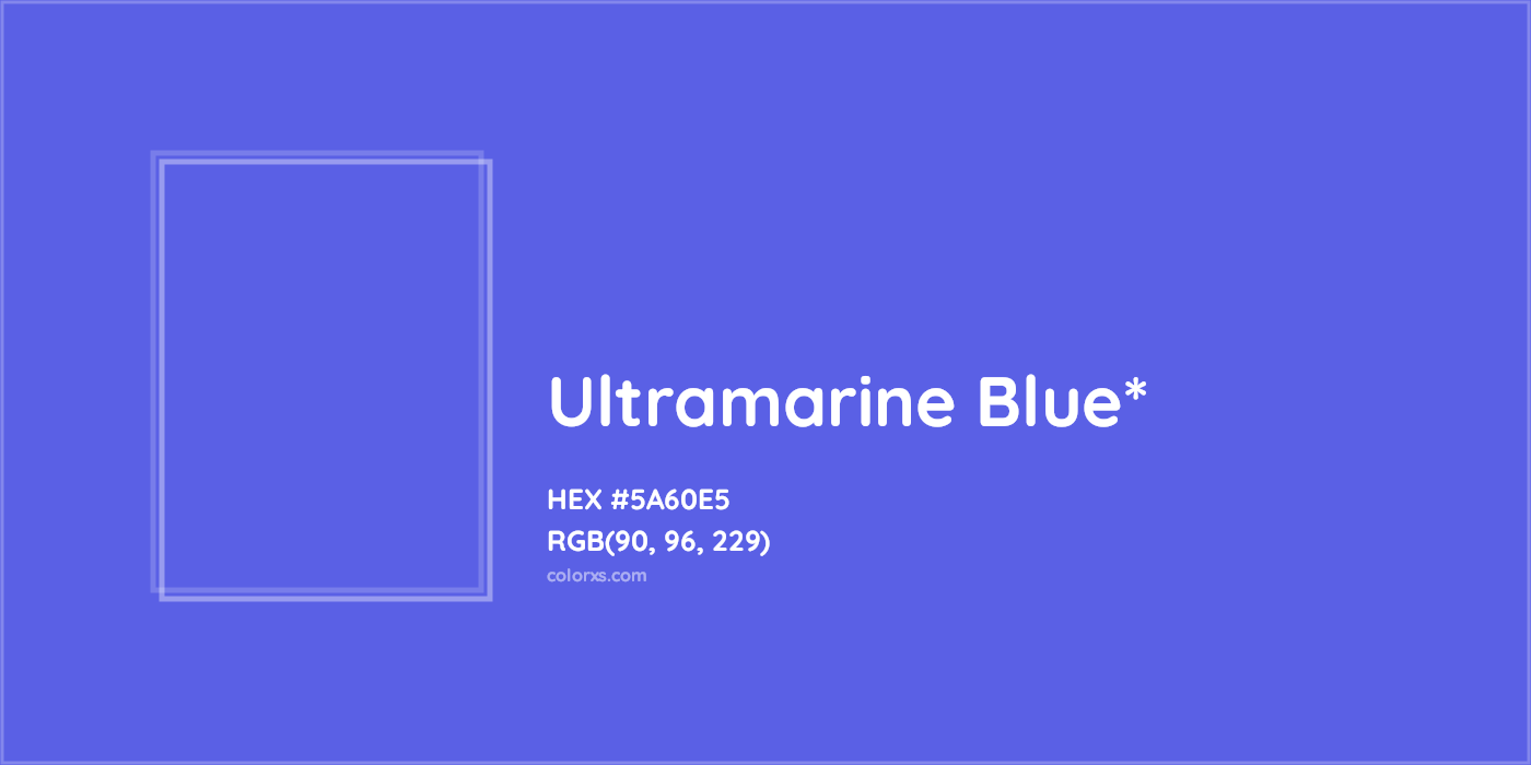 HEX #5A60E5 Color Name, Color Code, Palettes, Similar Paints, Images
