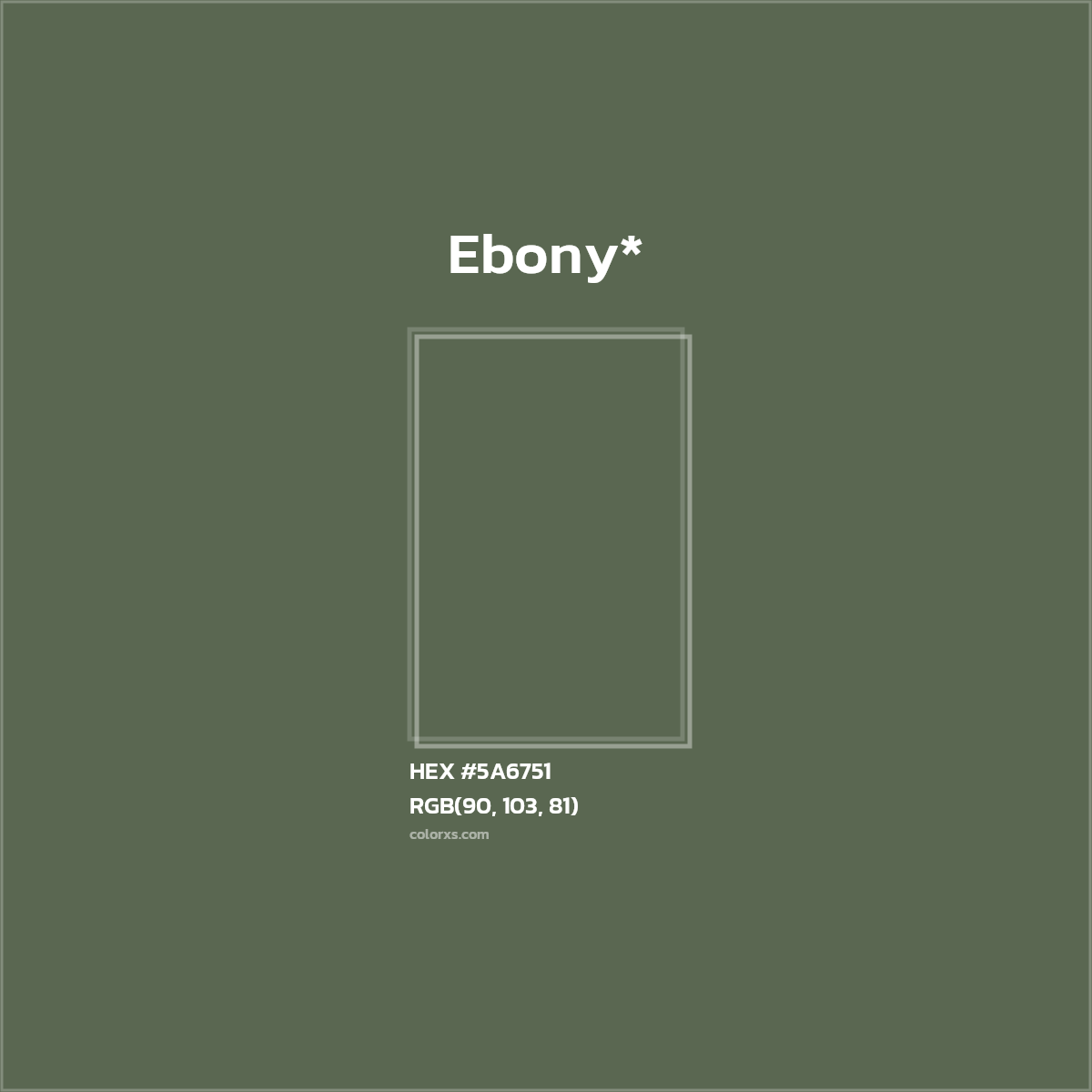 HEX #5A6751 Color Name, Color Code, Palettes, Similar Paints, Images