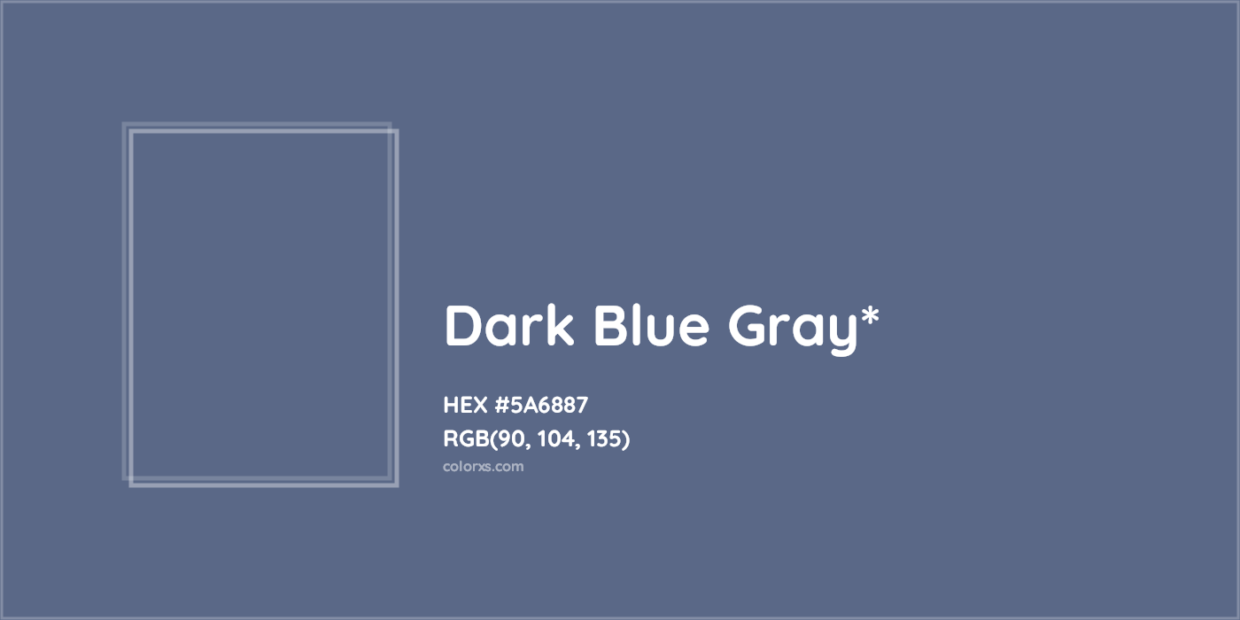 HEX #5A6887 Color Name, Color Code, Palettes, Similar Paints, Images