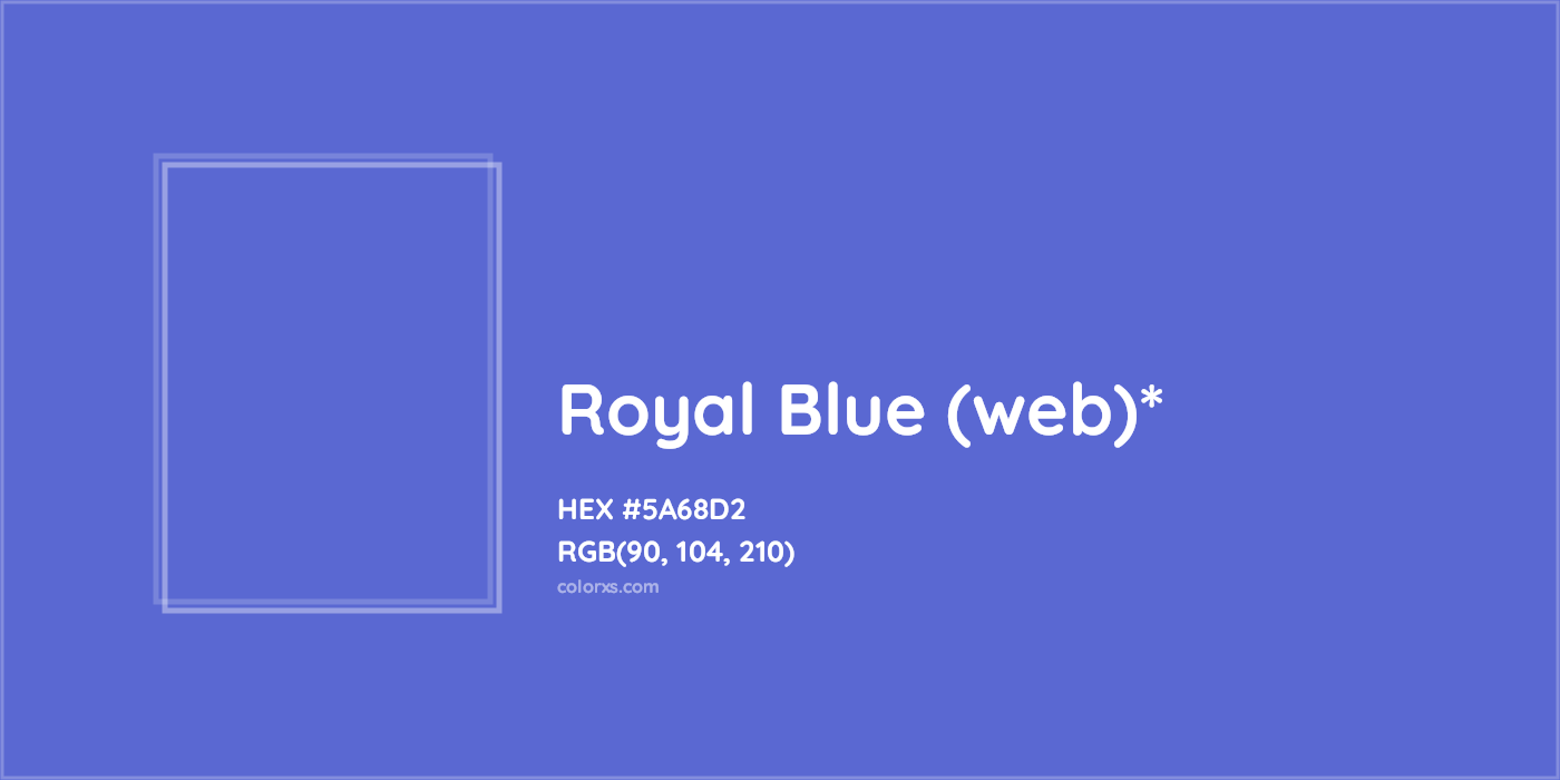 HEX #5A68D2 Color Name, Color Code, Palettes, Similar Paints, Images