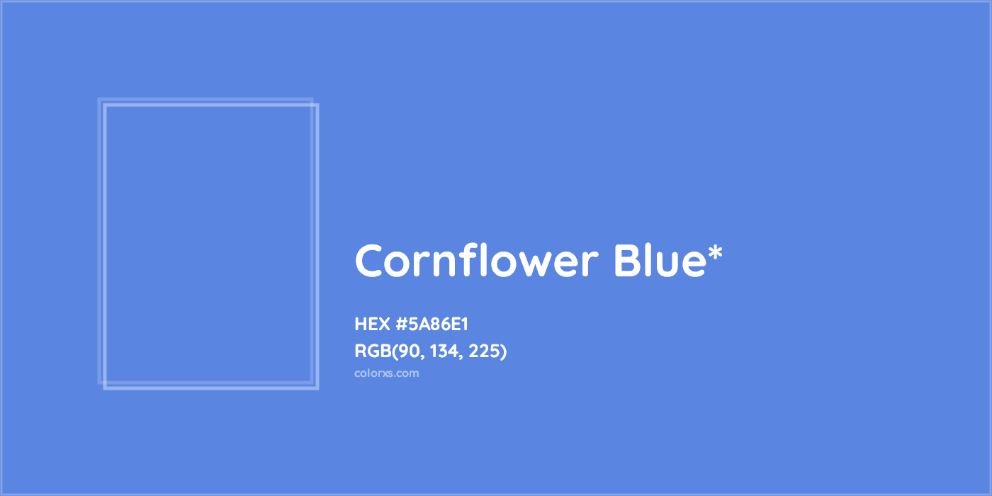 HEX #5A86E1 Color Name, Color Code, Palettes, Similar Paints, Images