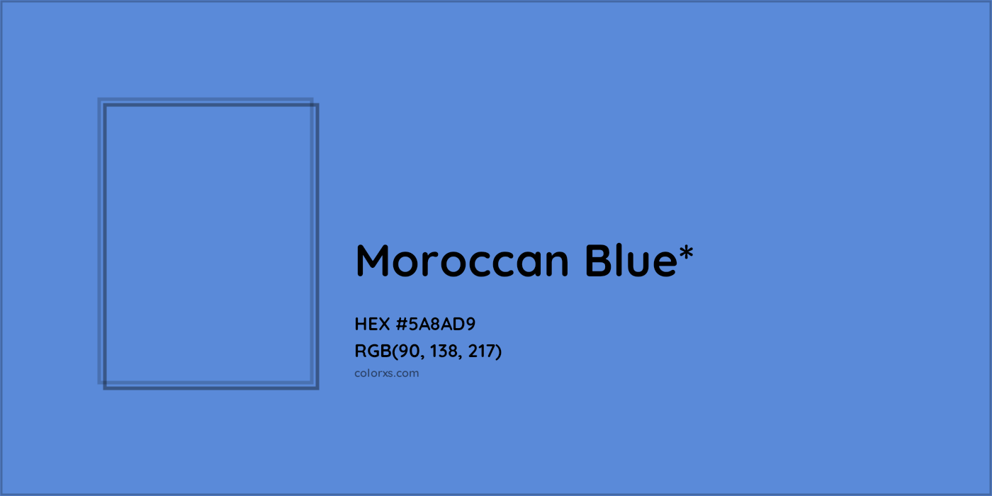 HEX #5A8AD9 Color Name, Color Code, Palettes, Similar Paints, Images