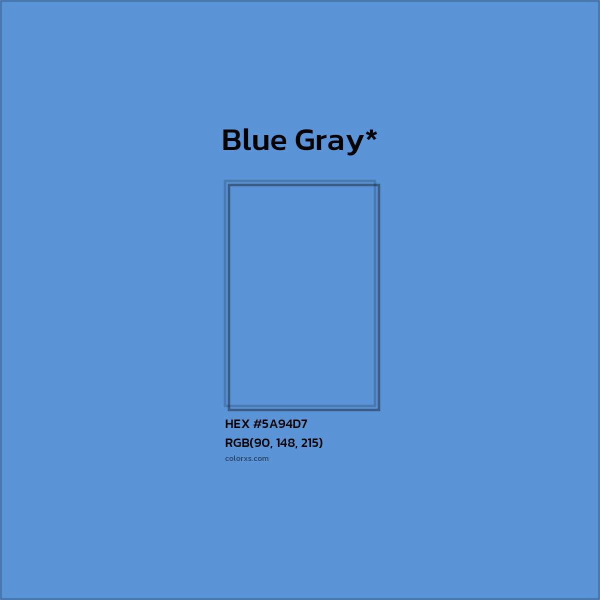 HEX #5A94D7 Color Name, Color Code, Palettes, Similar Paints, Images