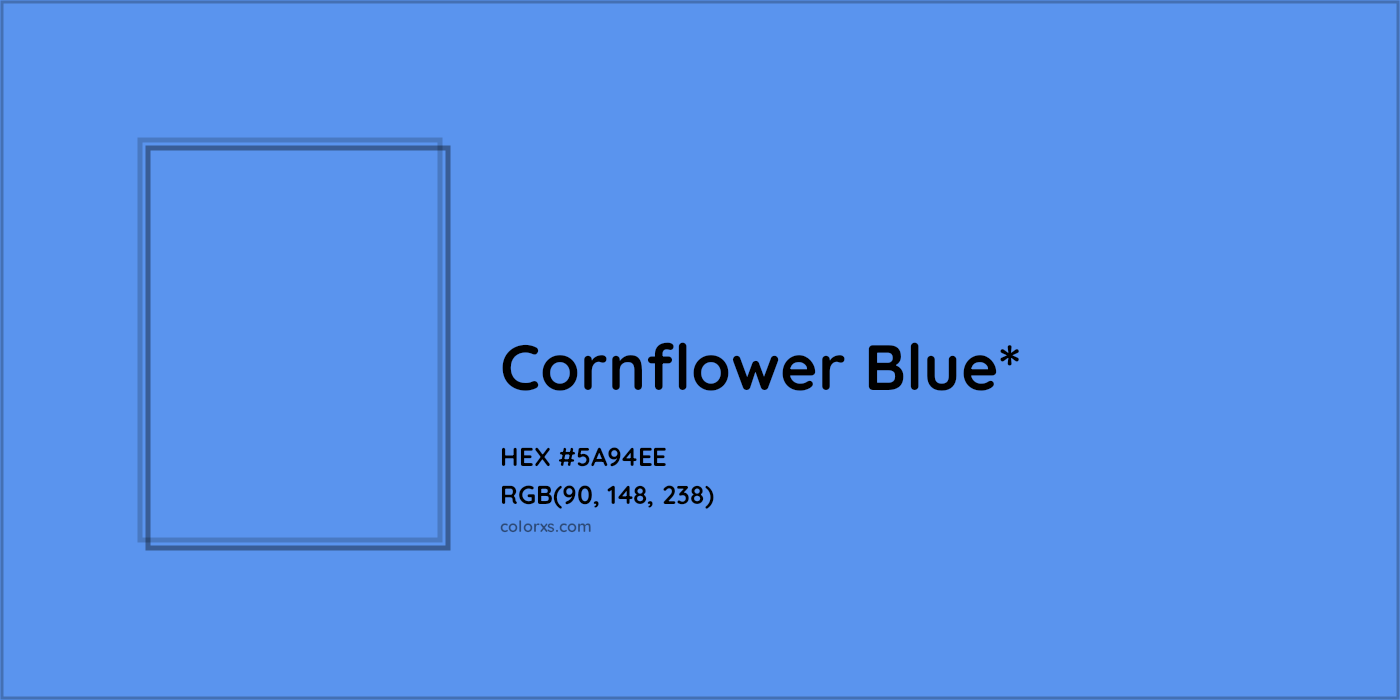 HEX #5A94EE Color Name, Color Code, Palettes, Similar Paints, Images