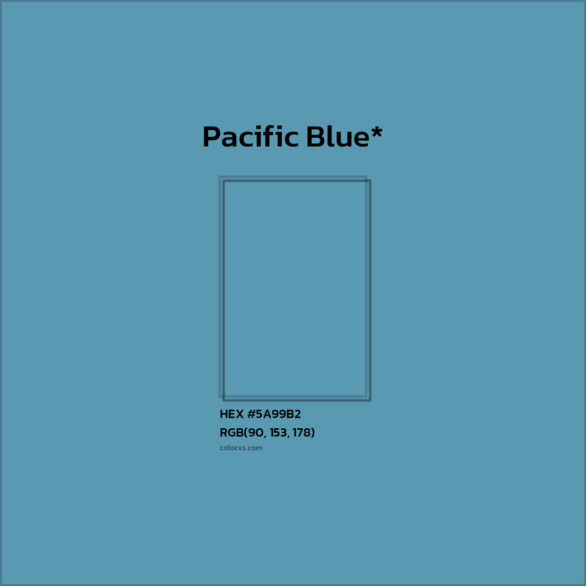 HEX #5A99B2 Color Name, Color Code, Palettes, Similar Paints, Images