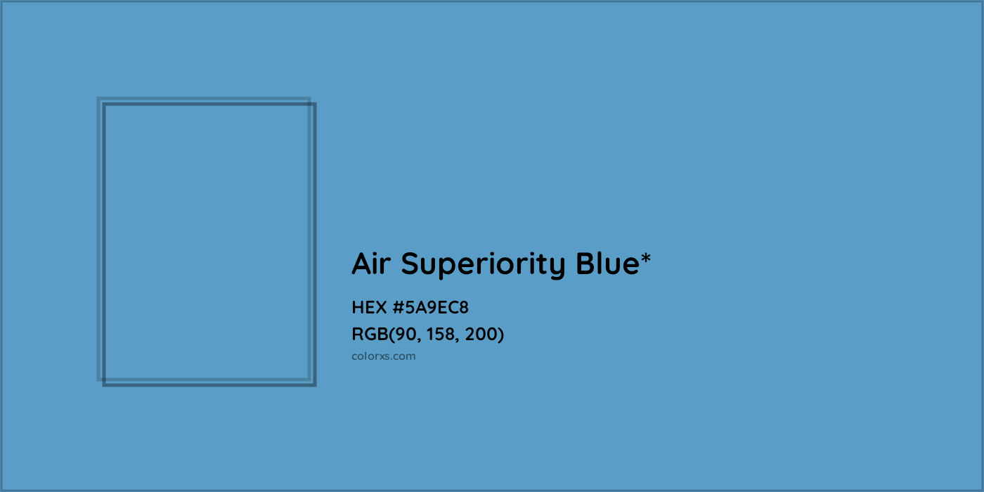 HEX #5A9EC8 Color Name, Color Code, Palettes, Similar Paints, Images