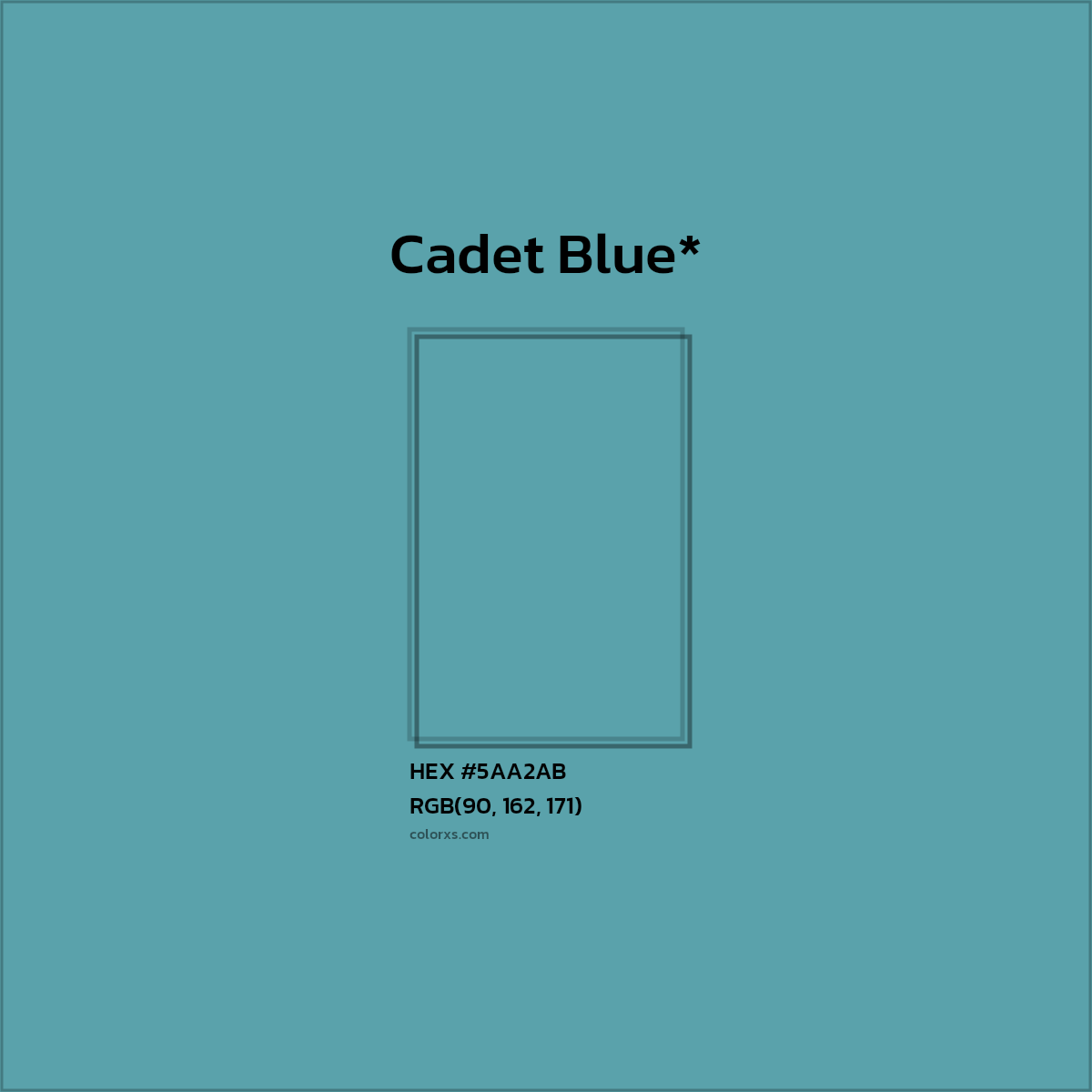 HEX #5AA2AB Color Name, Color Code, Palettes, Similar Paints, Images