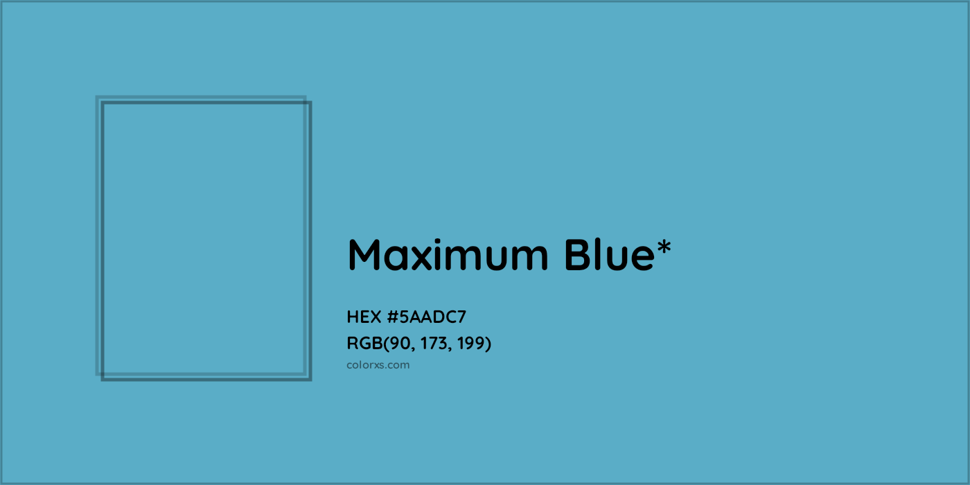 HEX #5AADC7 Color Name, Color Code, Palettes, Similar Paints, Images