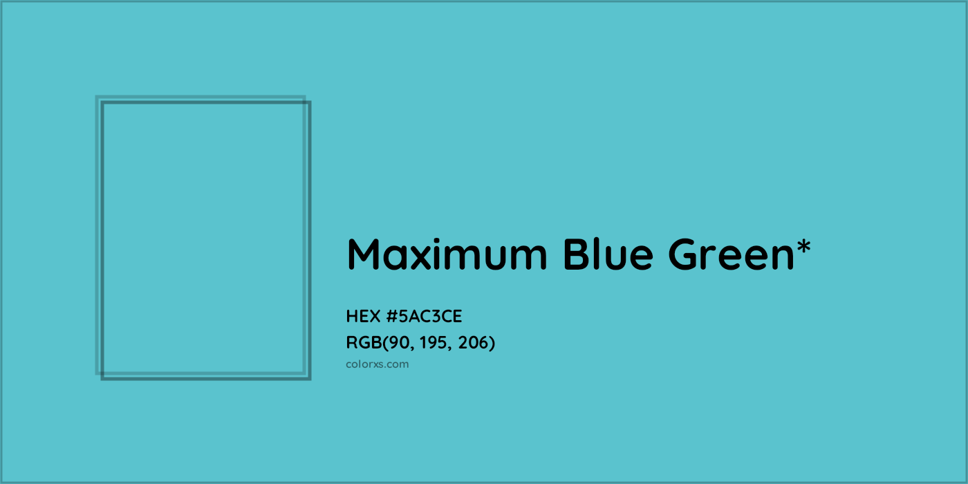 HEX #5AC3CE Color Name, Color Code, Palettes, Similar Paints, Images