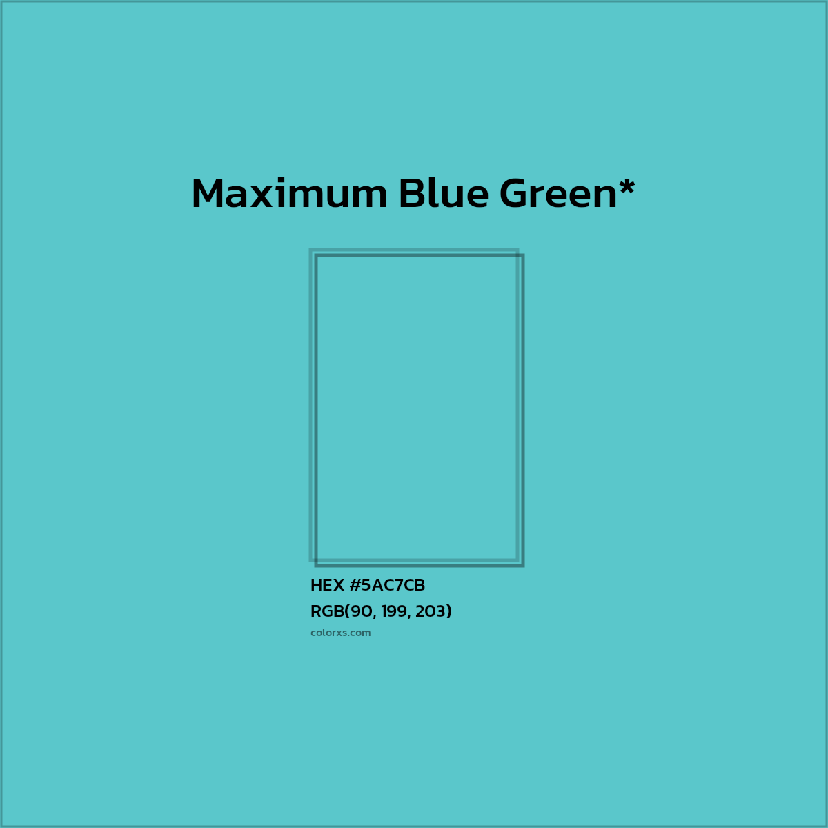 HEX #5AC7CB Color Name, Color Code, Palettes, Similar Paints, Images