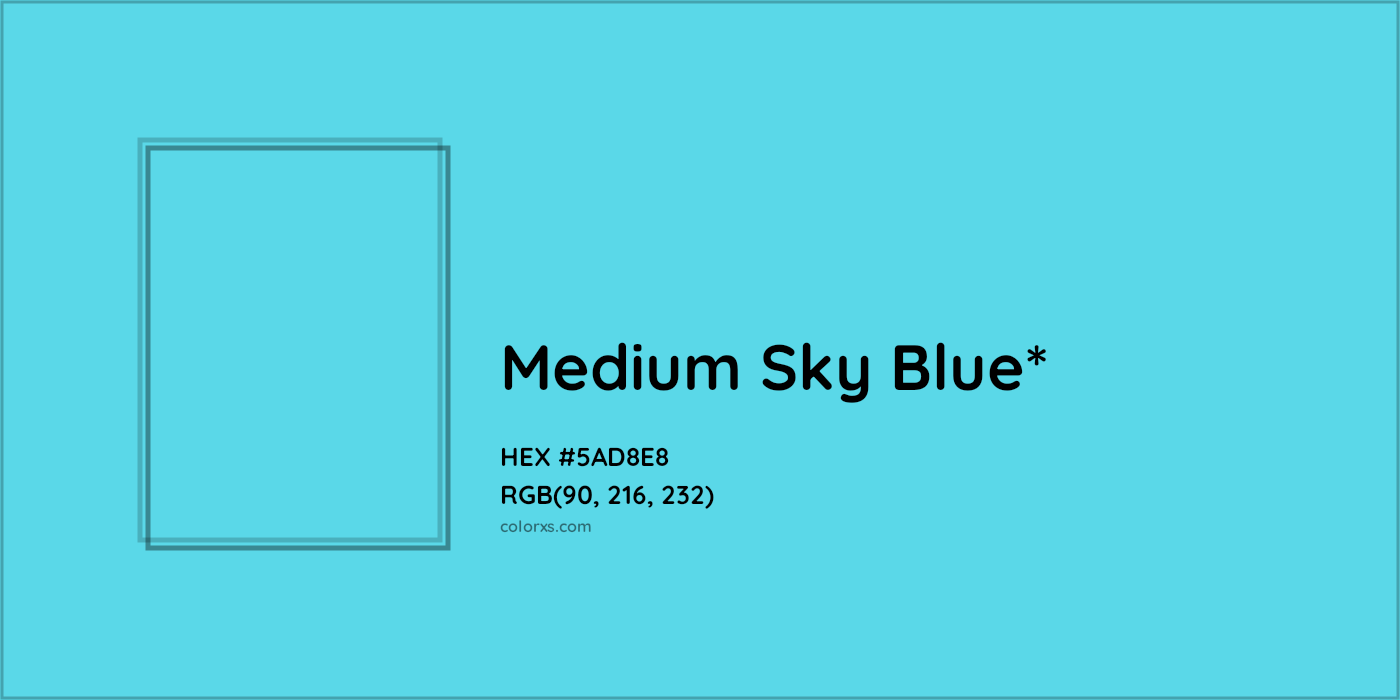 HEX #5AD8E8 Color Name, Color Code, Palettes, Similar Paints, Images