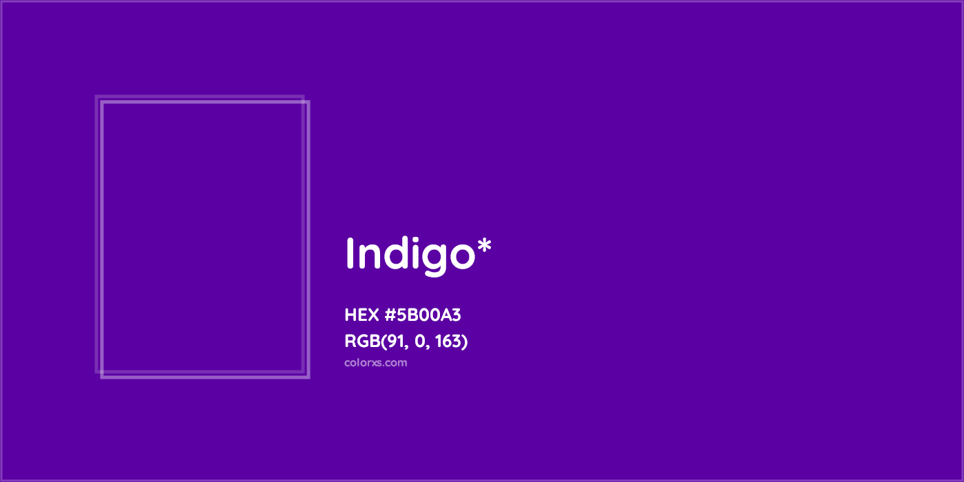 HEX #5B00A3 Color Name, Color Code, Palettes, Similar Paints, Images