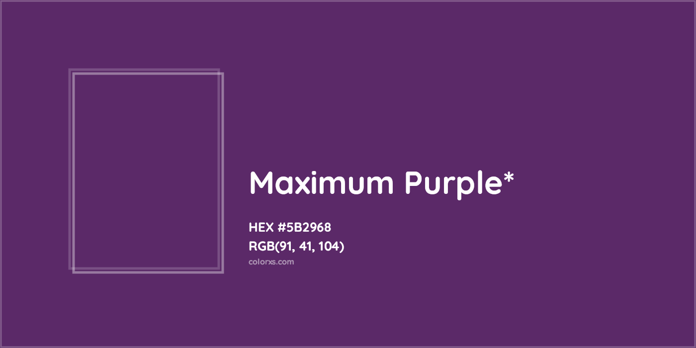 HEX #5B2968 Color Name, Color Code, Palettes, Similar Paints, Images