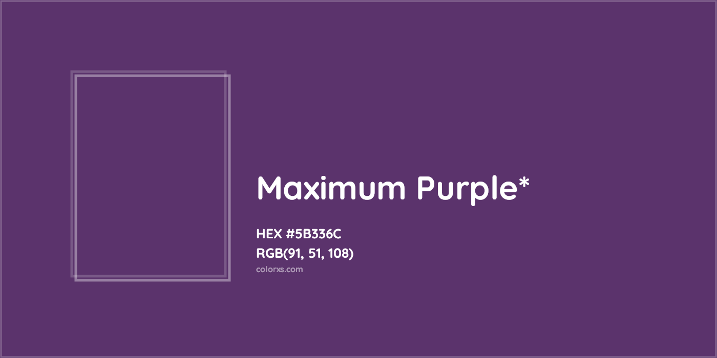 HEX #5B336C Color Name, Color Code, Palettes, Similar Paints, Images